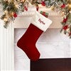 Product Thumbnail 19 Inch Burgundy Stocking