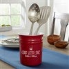 Cranberry Utensil Crock