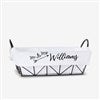 Product Thumbnail Black Metal Basket with White Liner
