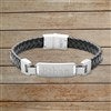 Product Thumbnail Premium Black Braided with Silver Plate