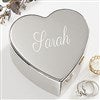 Silver Heart Keepsake Box