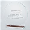 Office Round Glass and Wood Award
