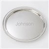 Round Silver Tray 