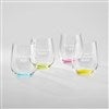 Engraved Riedel O Happy Wine Glasses 