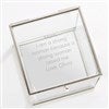 Silver Glass Jewelry Box    