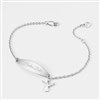 Engraved Sterling Angel ID Bracelet