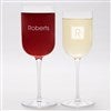 Engraved Luigi Bornioli Wine Glass