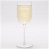 Engraved Luigi Bormioli White Wine Glass