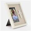Engraved Cross Charm Picture Frame