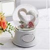 Engraved Anniversary Heart Snow Globe   