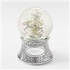 Engraved Wedding Cherub Snow Globe   