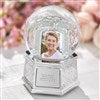 Engraved Memorial Photo Snow Globe   