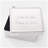 Wedding Beaded Square Keepsake Box 