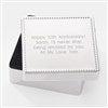 Anniversary Beaded Square Keepsake Box  