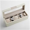 Inside Wedding White Wooden Watch Box  