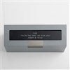 Metallic Grey Wooden Watch Box  