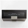 Top of Birthday Black Wooden Watch Box