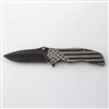 Open American Flag Pocket Knife