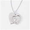  Moms Sterling Silver Heart Necklace