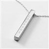 Back of Sterling Silver Cube Necklace