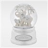 Engraved Elephant and Baby Snow Globe