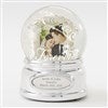 Product Thumbnail Engraved Wedding Photo Snow Globe
