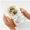 Engraved Engagement Photo Snow Globe   