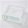 Engraved Birthday Glass Coaster Set 