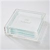 Engraved Bartenders Glass Coaster Set  