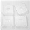 Engraved Business Glass Coaster Set  