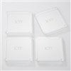 Engraved Monogram Glass Coaster Set   