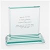 Engraved Retirement Jade Glass Award  