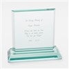 Engraved Memorial Jade Glass Keepsake 