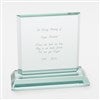Engraved Memorial Jade Glass Keepsake 
