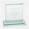 Product Thumbnail Engraved Memorial Jade Glass Keepsake 
