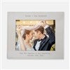 Engraved Wedding Horizontal Frame