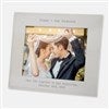 Engraved Wedding Horizontal Frame