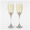 Engraved Engagement Cathedral Flute Set