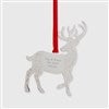 Product Thumbnail Silver Reindeer Ornament, Front View