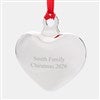 Product Thumbnail Back of Silver Puffed Heart Ornament