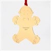 Gold Gingerbread Ornament, Back View