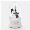 Product Thumbnail Engraved Top Hat Snowman Snow Globe   