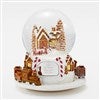 Large Gingerbread Village Snow Globe