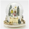 Product Thumbnail Large Colorful Village Train Snow Globe