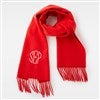 Soft Fringe Scarf in Solid Red