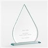 Engraved Glass Tear Drop Award - Medium 