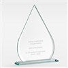 Engraved Glass Tear Drop Award - Large  