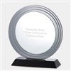 Round Smoke-Grey Glass Award   