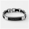 Engraved Kids Matte Black ID Bracelet