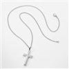 Two Tone Stainless Cross Necklace